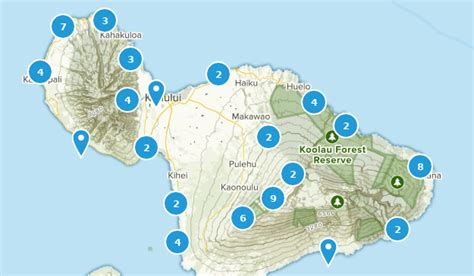 best hikes in maui for family|map of trails in maui.